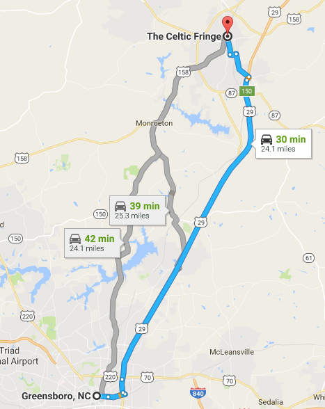 Directions from Danville